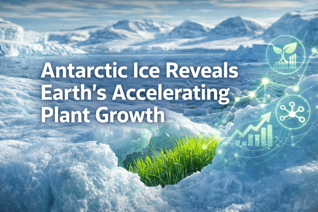 Antarctic Ice Reveals Earth’s Accelerating Plant Growth